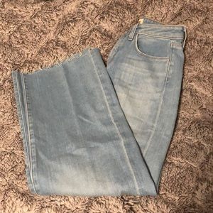 L’agence wide leg flare jeans